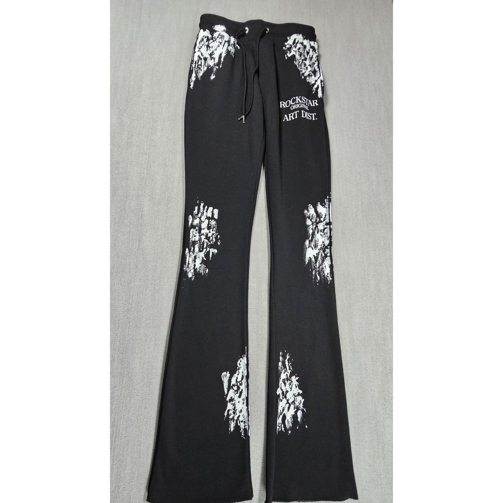 Rockstar Original Warm Up Pants Womens‎ Medium Black Stacker Pants